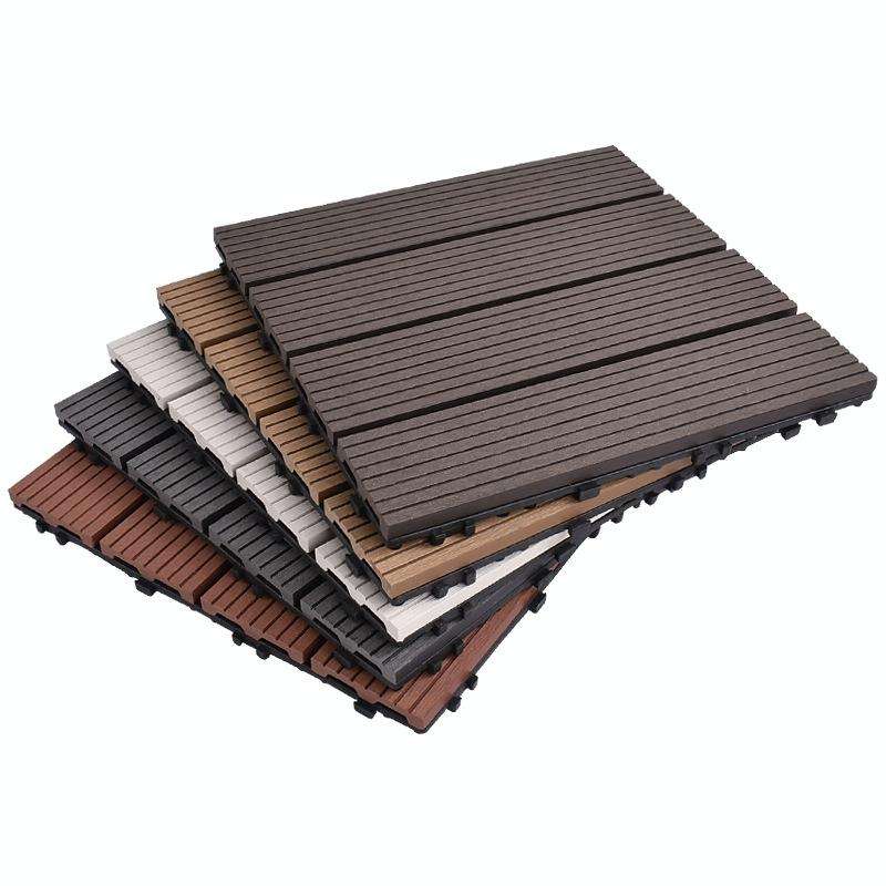 Outdoor Plastic Wood Waterproof Anti-corrosion Splicing Floor(Apricot Yellow)