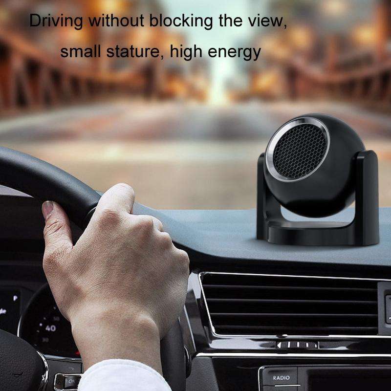 12V Winter Car-mounted Fast-heating Air Heater Window Glass Defogging Heater(Black)