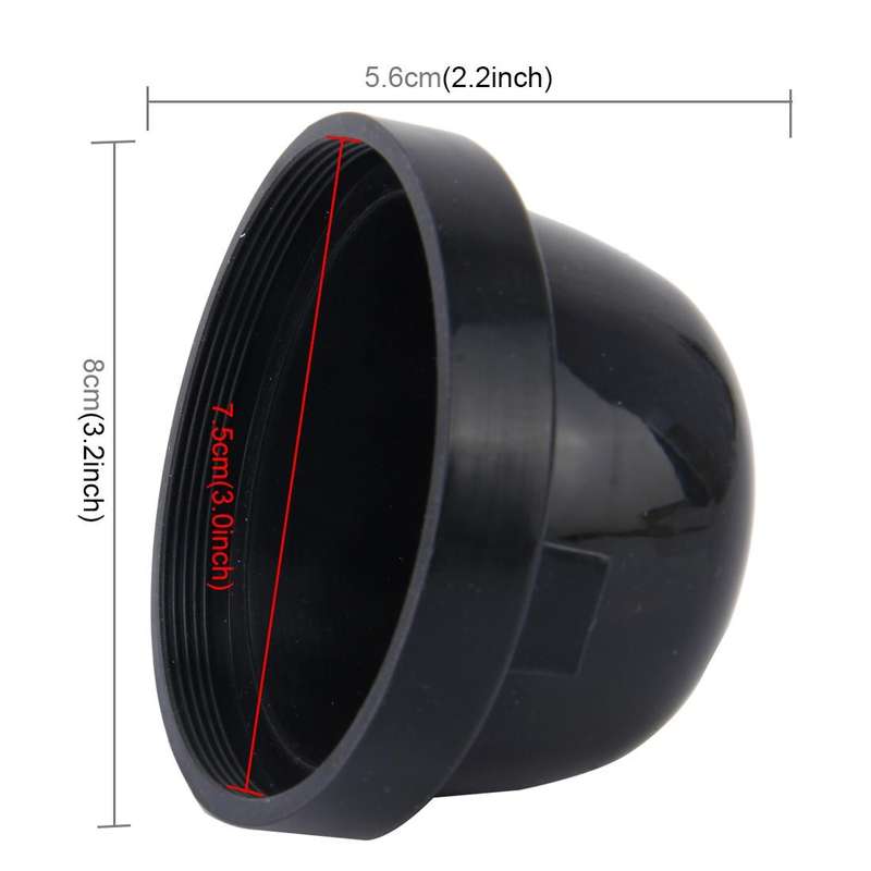 2 PCS Universal Car LED Headlight HID Xenon Lamp Silicone Dust Cover Seal Caps for Car Retrofit, ...