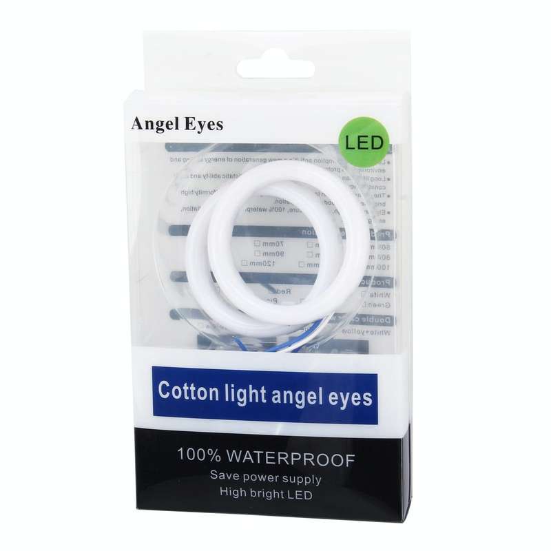 2 PCS 2.5inch Car Angel Eyes Light, DC 12V(White Light)