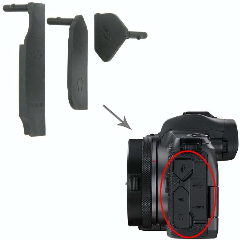 For Canon EOS R OEM USB Cover Cap