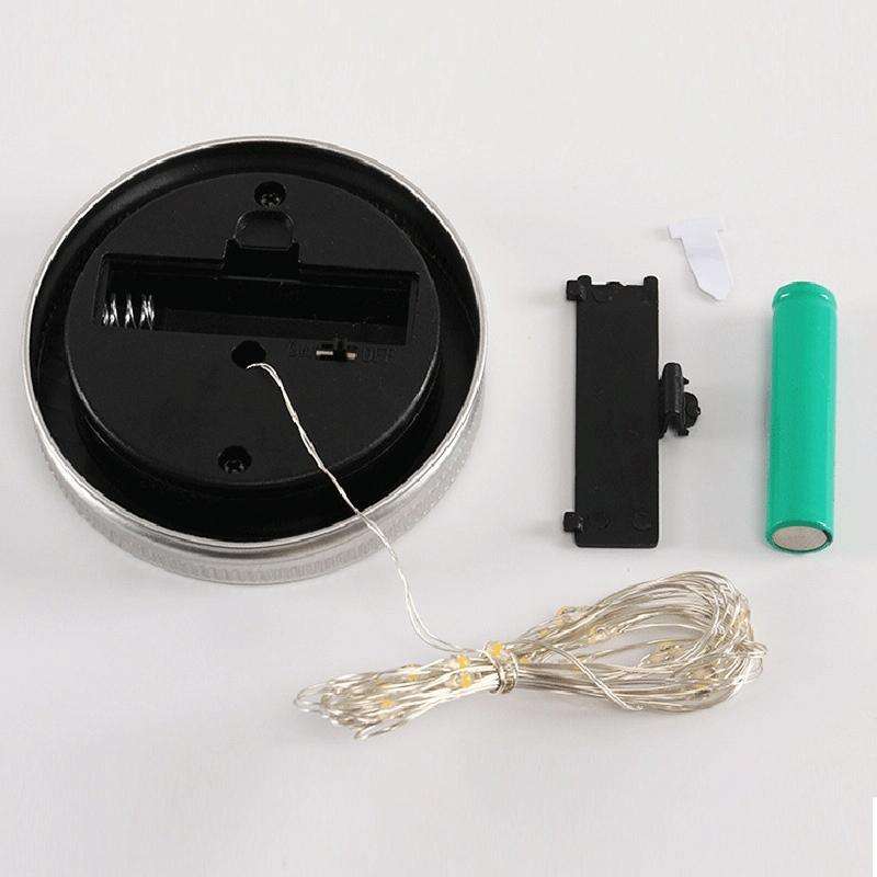 10 LEDs Solar Energy Mason Bottle Cap Pendent Lamp Outdoor Decoration Garden Light, Not Include B...
