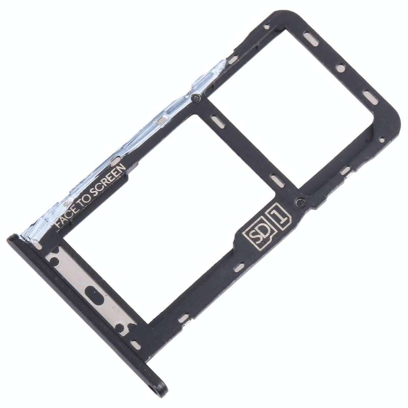 For Motorola Moto G7 Power US Version SIM Card Tray + Micro SD Card Tray (Black)