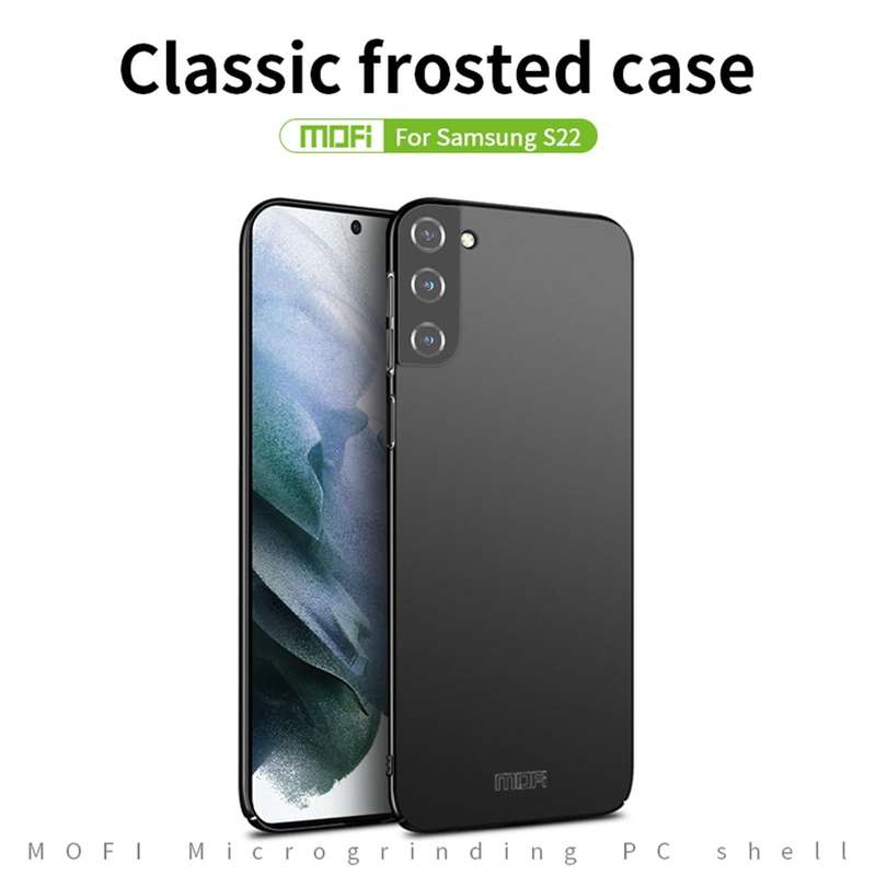For Samsung Galaxy S22 5G MOFI Frosted PC Ultra-thin Hard Phone Case(Black)