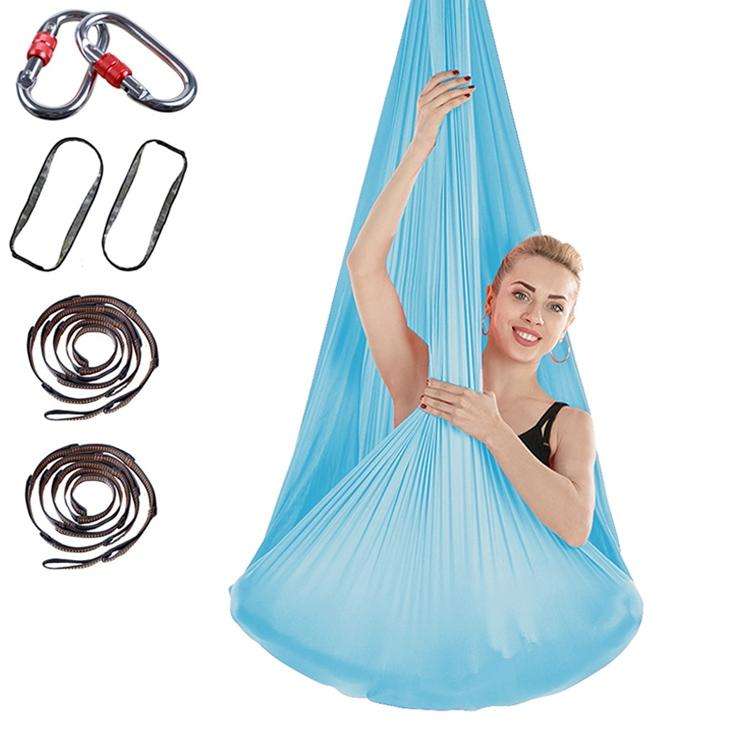 Indoor Anti-gravity Yoga Knot-free Aerial Yoga Hammock with Buckle / Extension Strap, Size: 400x2...
