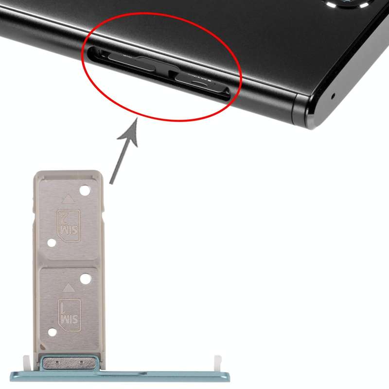 SIM Card Tray + SIM Card Tray for Sony Xperia XA2 Plus (Green)