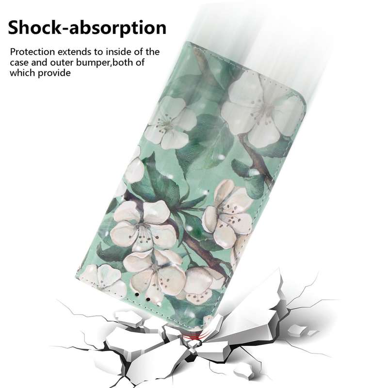 For OPPO Reno8 Pro+ 3D Colored Horizontal Flip Leather Phone Case(Watercolor Flower)