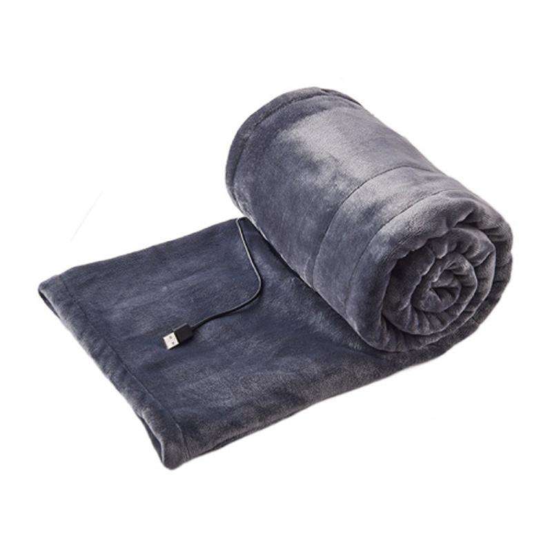 Low Voltage 5V USB Home Portable Small Electric Blanket, Width: 140x80cm(Grey)