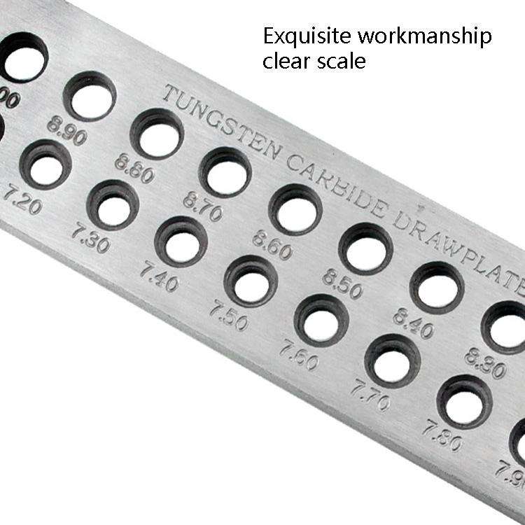 2 Rows 20 Holes 7.10-9.00mm Round Drawing Board Gold And Silver Drawing Board Semi-Circular Drawi...