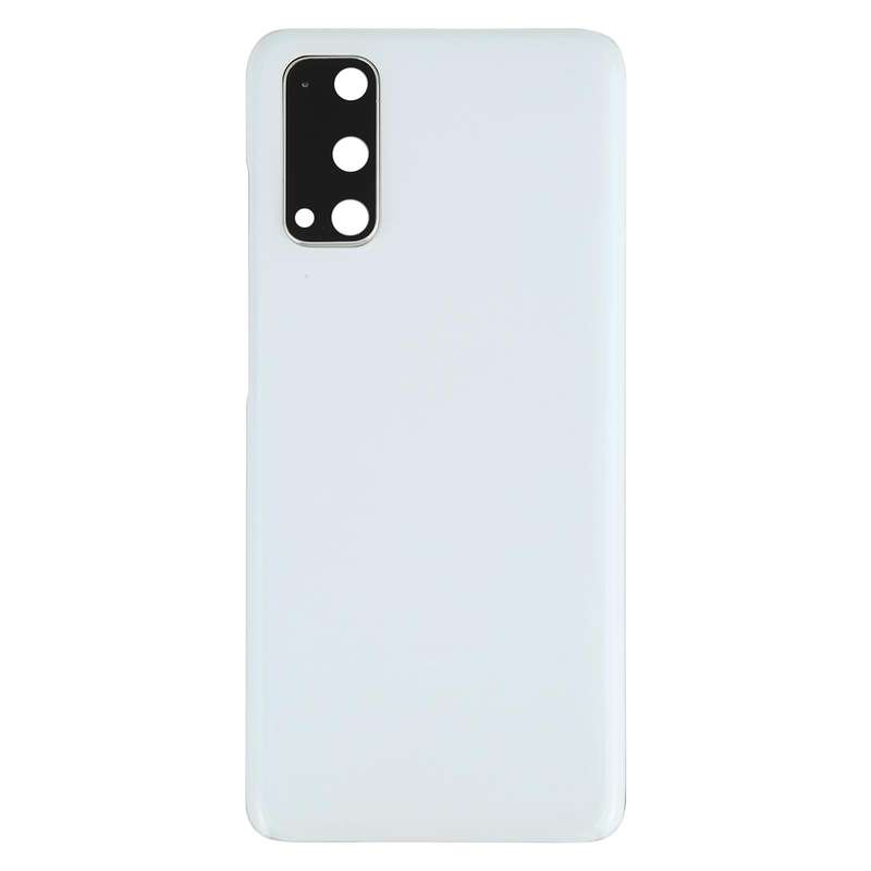 For Samsung Galaxy S20 Battery Back Cover with Camera Lens Cover (White)