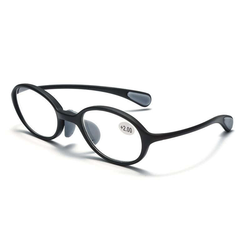 Portable Magnifying Glass Presbyopic Glasses Silicone Anti-Blue Light Reading Glasses, Degree: +1...