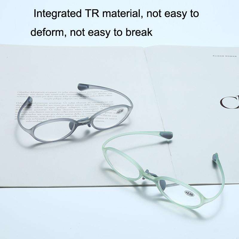 Portable Magnifying Glass Presbyopic Glasses Silicone Anti-Blue Light Reading Glasses, Degree: +1...