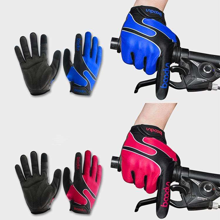Boodun Bicycle Gloves Long Finger Cycling Glove Sports Outdoor Elastic Touch Screen Gloves, Size:...