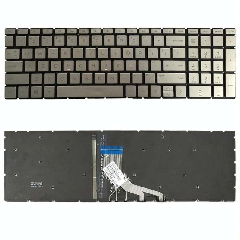 US Version Keyboard with Keyboard Backlight for HP 15-DA 15-DA0002DX 15-DA0008CA 15-DB 15-DB0003C...