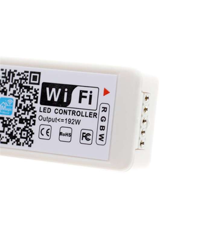 Smart Phone Control Music and Timer Mode Home Mini WIFI LED RGB Controller, type:RGBW IR Controller