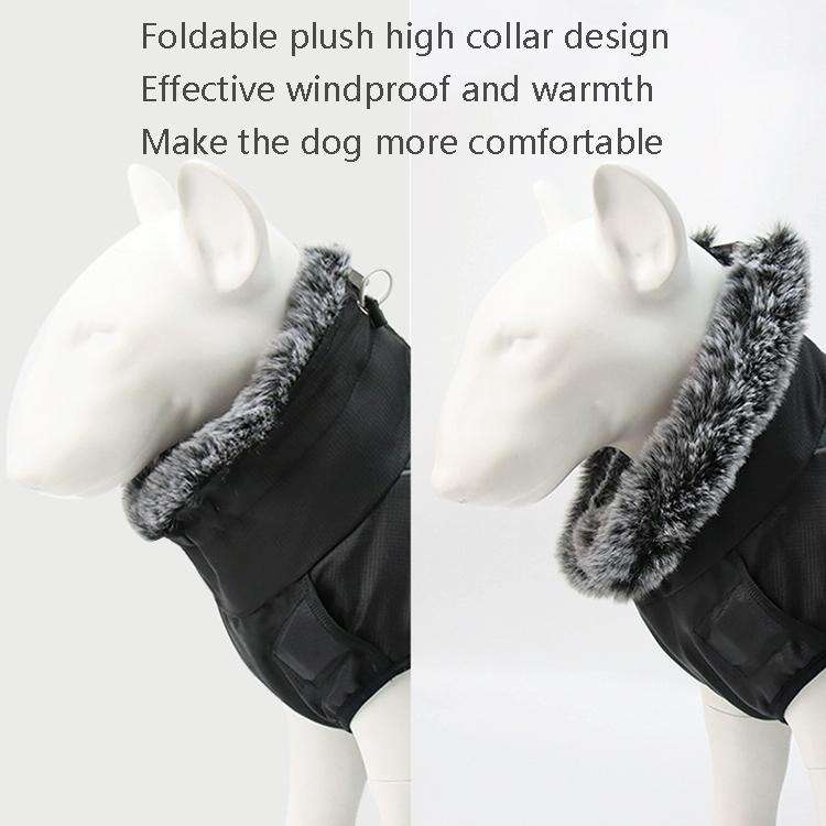 BL-683 Keep Warm Reflective Dog Clothes, Size: XXXL(Grapefruit Red)