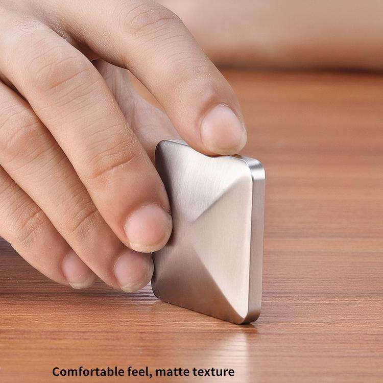 Desktop Kinetic Energy To Vent Stress Relief Fingertip Spinner Toy, Style: Zinc Alloy Quadrilater...