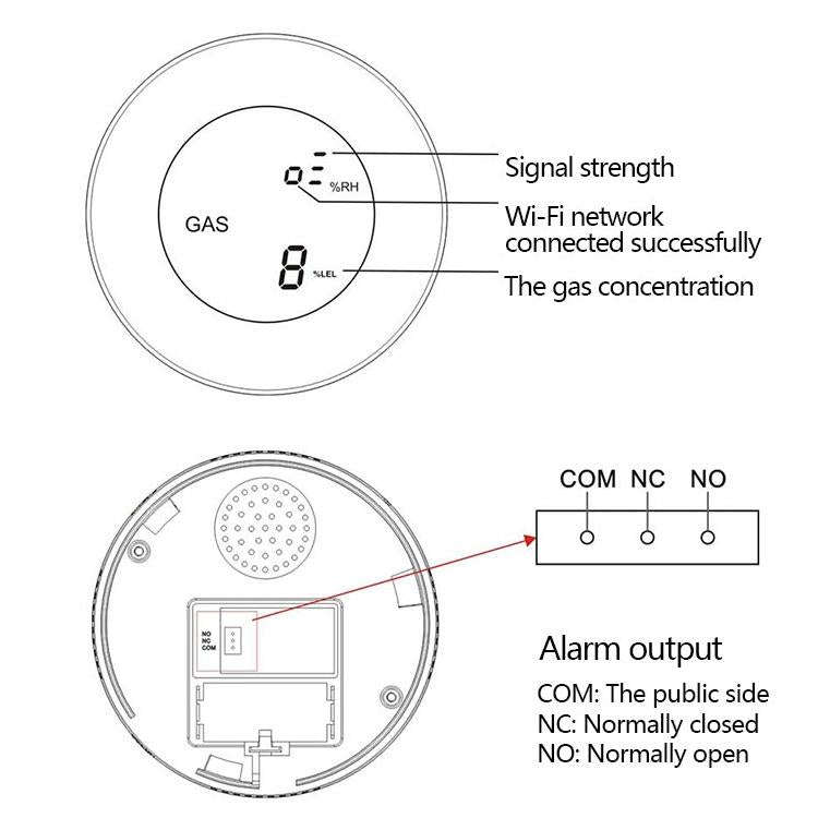 PA-210W WiFi + Tuya Gas Alarm