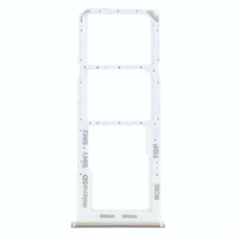 For Samsung Galaxy M32 SM-M325 SIM Card Tray + SIM Card Tray + Micro SD Card Tray (Silver)