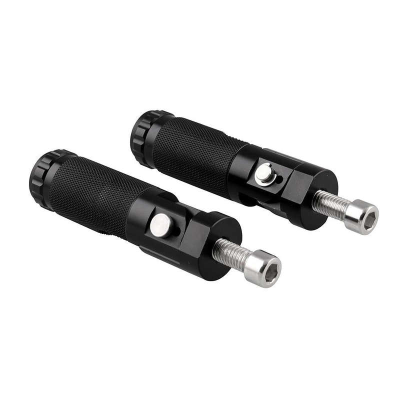 MB-BF006-BK 2 PCS Universal Motorcycle Motor Bike Folding Footrests Footpegs Foot Rests Pegs Rear...