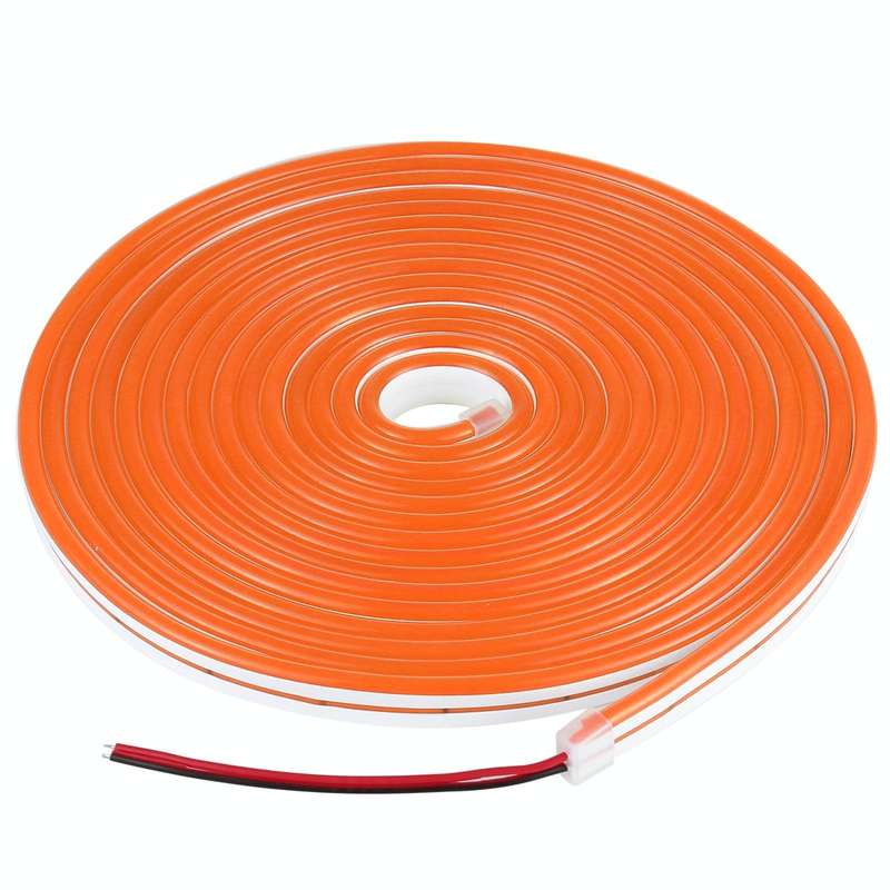 CJ-1206 12V 6A 5m IP65 Waterproof Silicone Neon LED Strip Light(Orange)