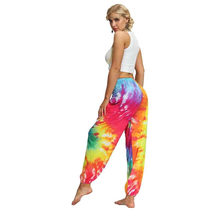 Tie-dye Gradient Beach Holiday Bloomers Suit (Color:Free Size Size:YCI055)