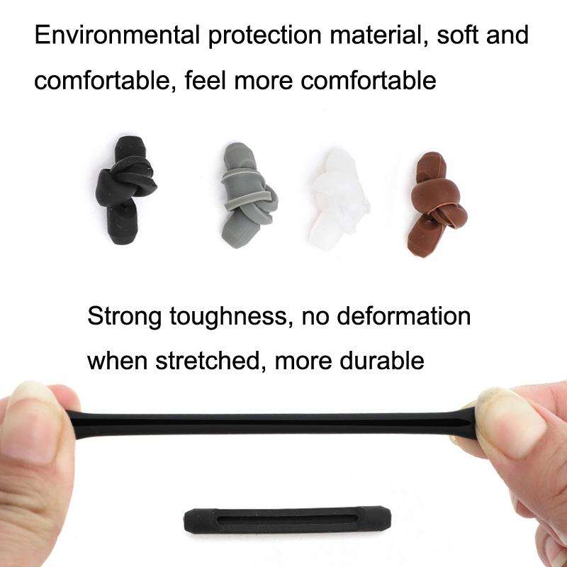 20pairs Silicone Non-Slip Glasses Foot Cover Frame Mirror Leg Decompression Anti-Drop Anti-Allerg...