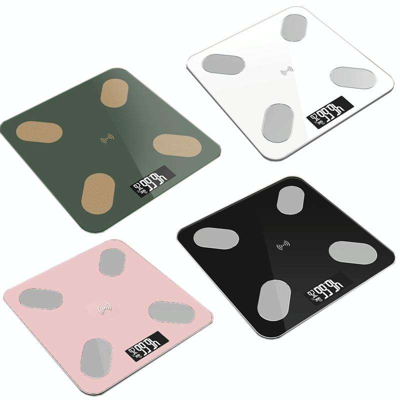 Smart Bluetooth Weight Scale Home Body Fat Measurement Health Scale Charge Model(White (Silk Scre...