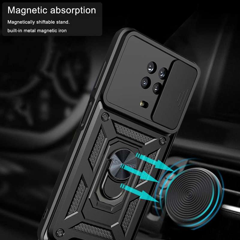 For Nokia G10 / G20 Sliding Camera Cover Design TPU+PC Phone Case(Green)