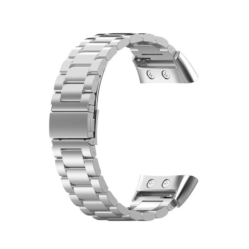 For Garmin Forerunner 45 / 45S / Swim 2 Universal Three Beads Stainless Steel Watch Band(Silver)