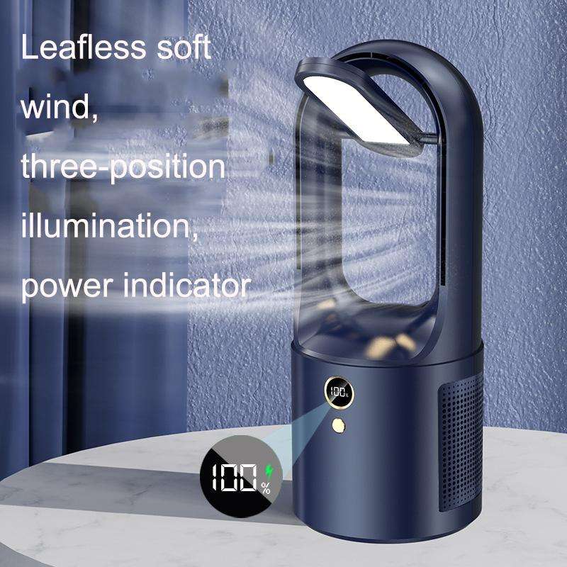 X25 Iron Gray Student Dormitory Bedside Small USB Charging Platform Light Desktop Bladeless Quiet...