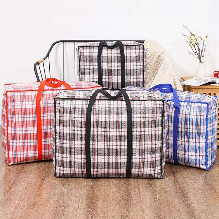 68x50x24cm Woven Bags Moving Bags Packing Bags Dustproof and Moistureproof Quilt Storage Bag(Rand...