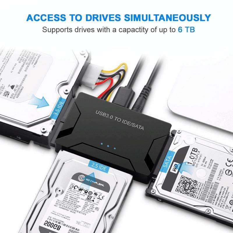 USB3.0 To SATA / IDE Easy Drive Cable External Hard Disk Adapter, Plug Specifications: EU Plug