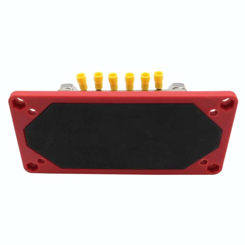 CP-3159 300A 12-48V RV Yacht Modified Double Row 12-way M6 Terminal Busbar with 12pcs Terminals