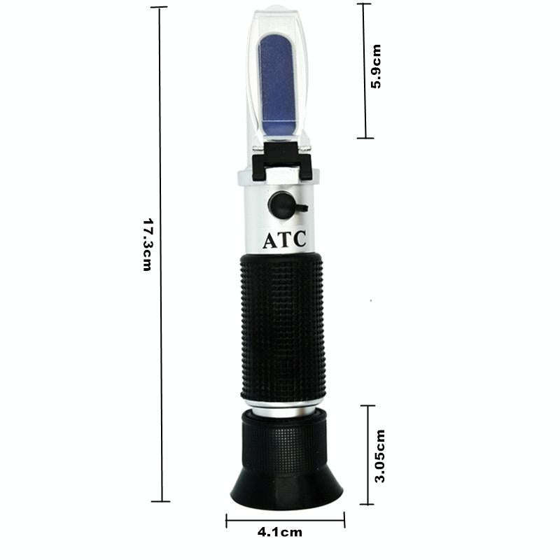 RF001BX With Plastic box Handheld Refractometer Fruit Sugar Meter Brix Tester 0-32 Measuring Range