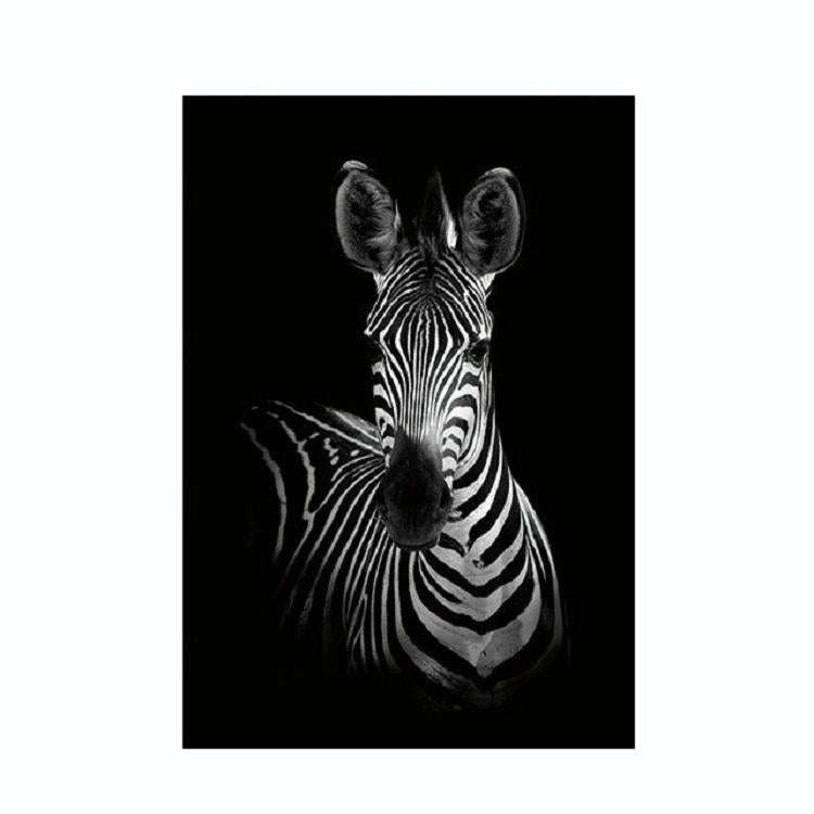 Simple Black and White Animal Decoration Painting Study Living Room Sofa Background Wall Painting...
