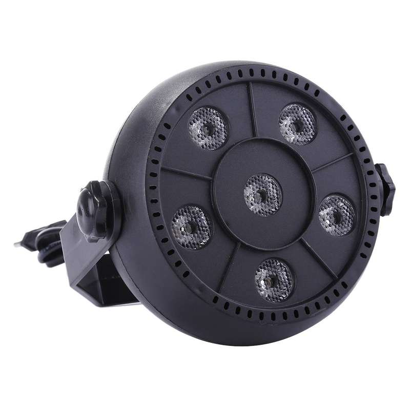 3W Colorful LED PAR Light , 6 LEDs Auto Run / Sound Control LED Stage Light, AC 85-260V, US/EU Plug