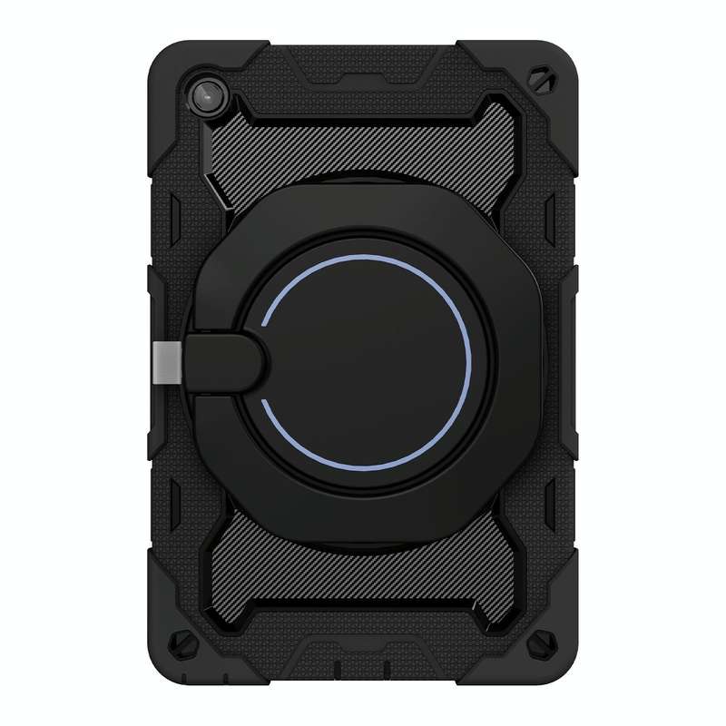 For Lenovo Tab M10 Plus 3rd Gen Armor Contrast Color Silicone + PC Tablet Case(Black)