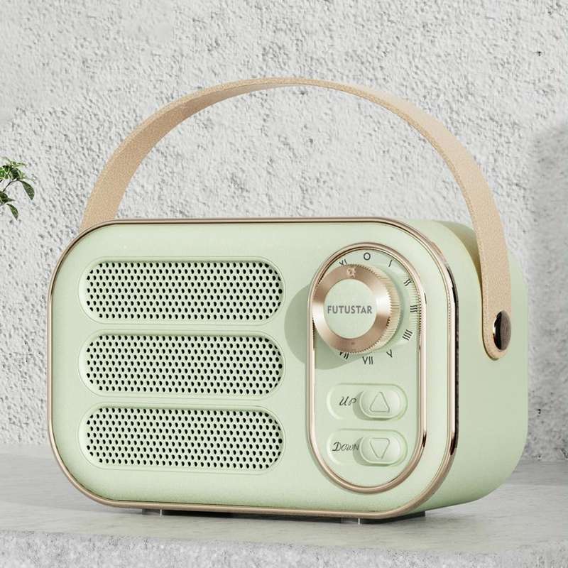 DW13 Portable HIFI Mini Retro Wireless Bluetooth Speaker(Green)