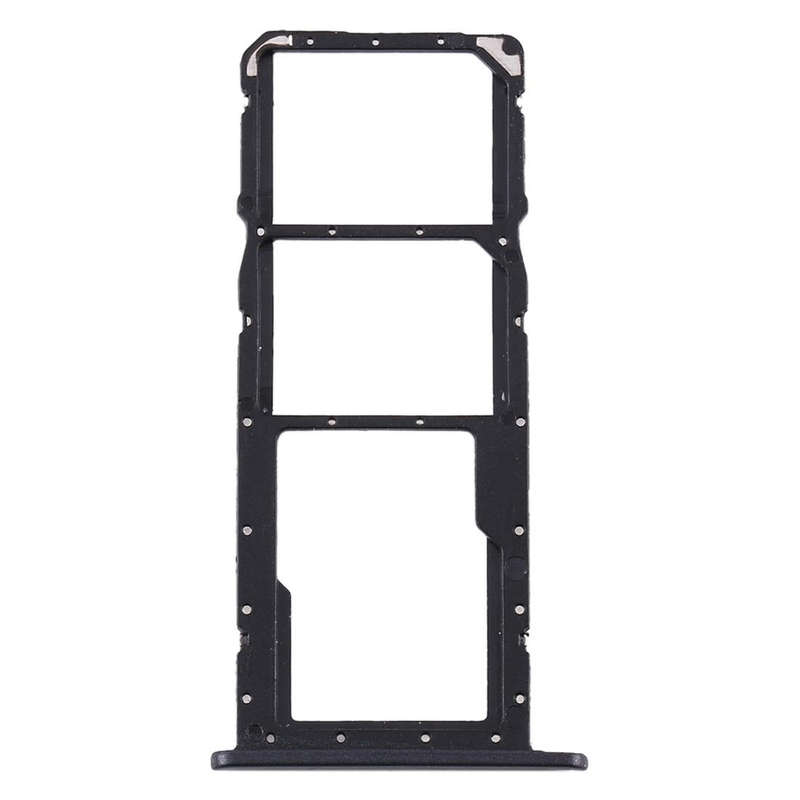 SIM Card Tray + SIM Card Tray + Micro SD Card Tray for Huawei Y6 Pro (2019) (Black)
