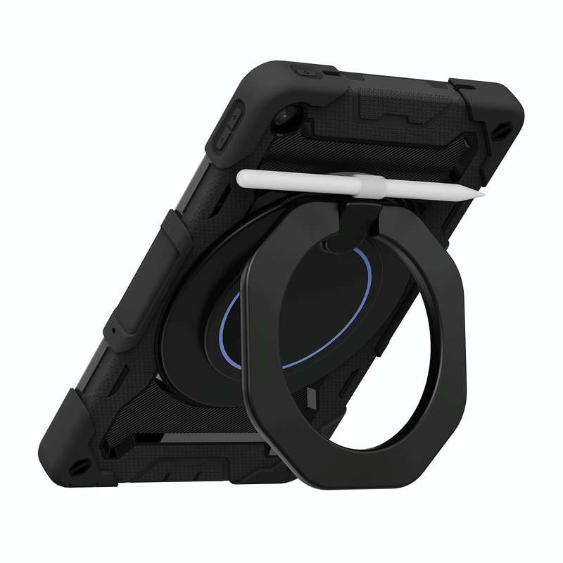 For Lenovo Tab M10 Plus 3rd Gen Armor Contrast Color Silicone + PC Tablet Case(Black)