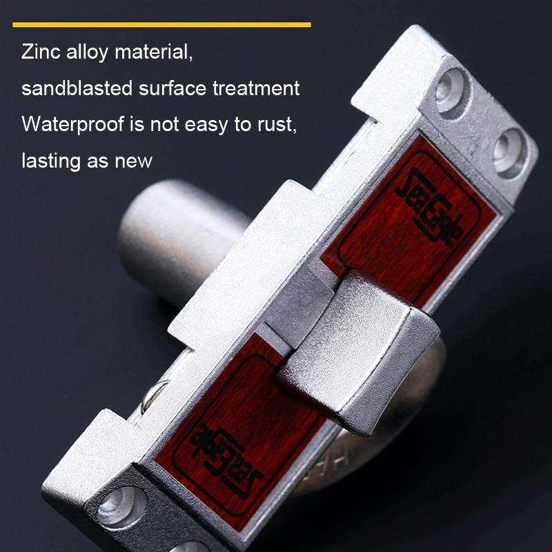Zinc Alloy Slot-free / Punching 90 Degrees Right Angle Migration Door Hook Lock