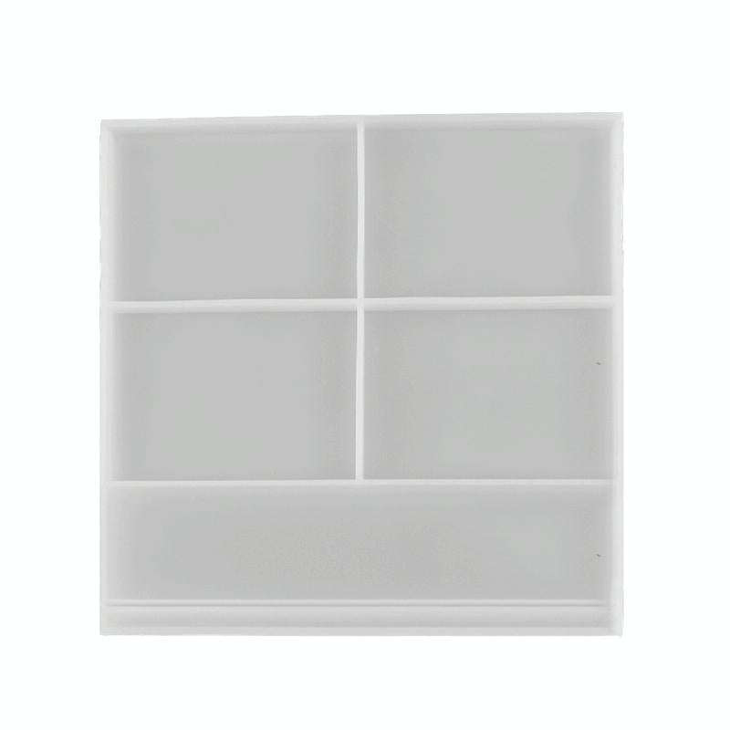 Heart-shaped Square Photo Frame Display DIY Silicone Mould, Spec: L (Square)