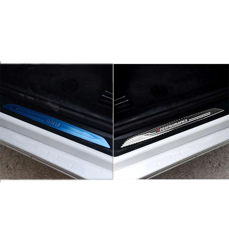Carbon Fiber Car Door Threshold Decorative Sticker for BMW F30 2003-2018