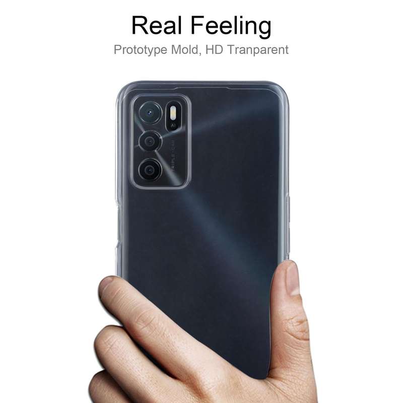 For OPPO A16 0.75mm Ultra-thin Transparent TPU Soft Protective Case