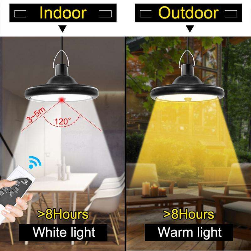 Smart Induction 56LEDs Solar Light Indoor and Outdoor Garden Garage LED Lamp, Light Color:Warm Li...