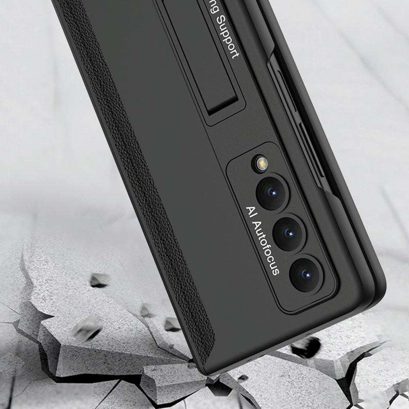 For Samsung Galaxy Z Fold4 GKK Magnetic Hinged Folding Full Phone Case(Night Green)