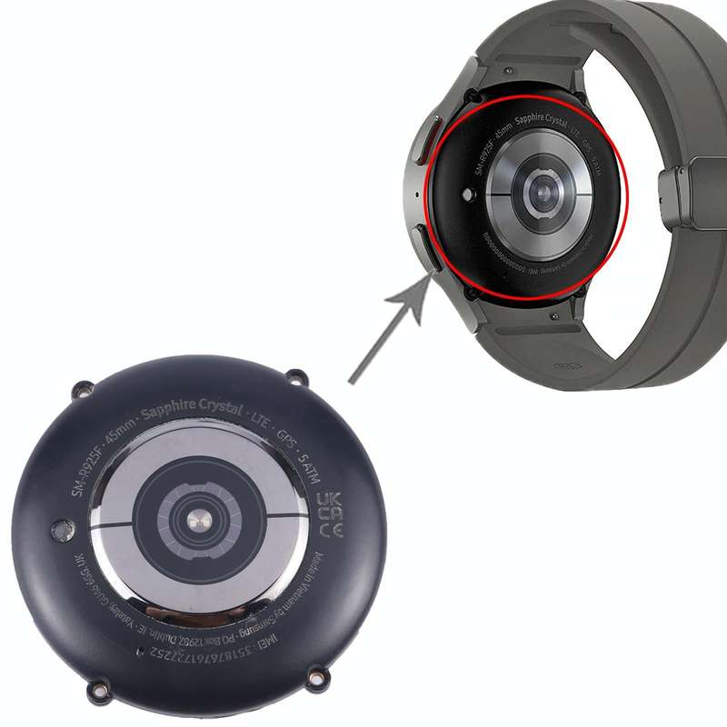Original Back Cover Full Assembly For Samsung Galaxy Watch5 Pro 45mm SM-R920 (Black)