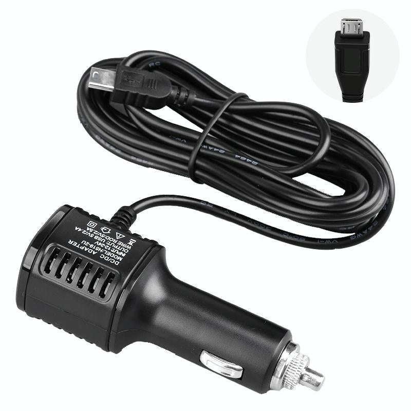 H519 Car Charger Driving Recorder Power Cord Dual USB With Display Charging Line, Specification: ...