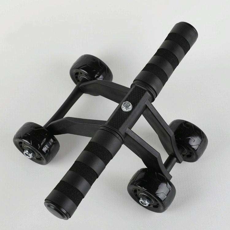 Multifunctional Frog-Style Four-wheel Abdominal Wheel Abdominal Muscle Exercise Fitness Equipment...